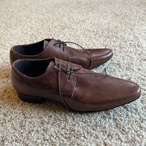 Mens ASOS brown dress shoes